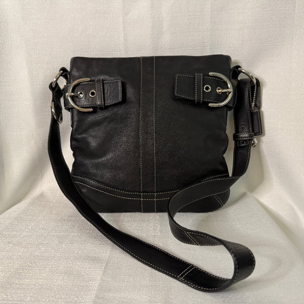 COACH Soho Slim Design Convertible Leather Shoulder Bag; VINTAGE; logo tag